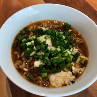 辛さ控えめ、アレンジ辛ラーメン